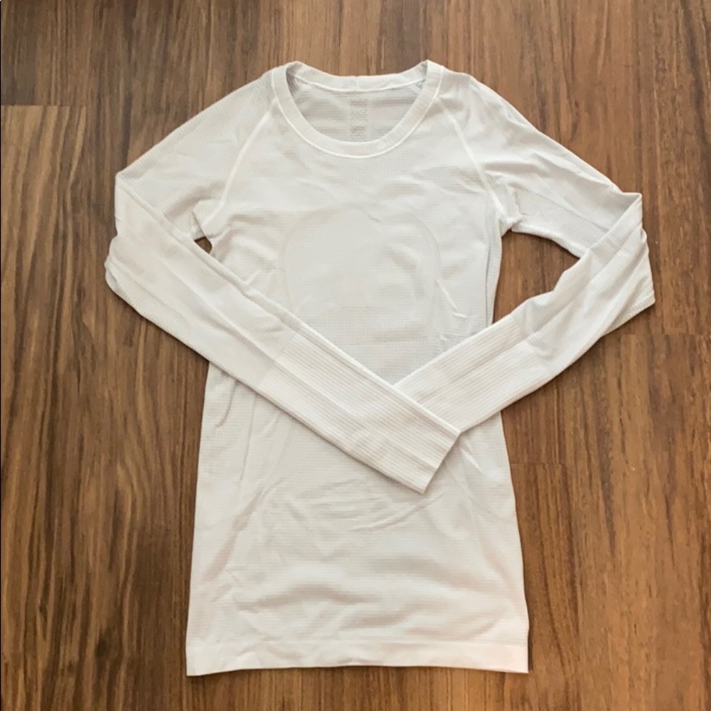 Lululemon White Swiftly Tech Long Size - Size 4